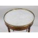 French Circular Marble Topped Lamp Table