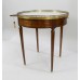 French Circular Marble Topped Lamp Table