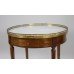 French Circular Marble Topped Lamp Table