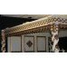 Ornate French Style Cream & Gold Four Poster 5ft Bed