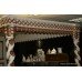 Ornate French Style Cream & Gold Four Poster 5ft Bed