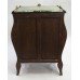 French Empire Style Marble Topped Bombé Commode