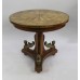 French Inlaid Circular Empire Style Centre Table