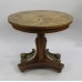 French Inlaid Circular Empire Style Centre Table