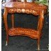 French Inlaid Marquetry Kidney Shaped Side Table
