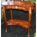 French Inlaid Marquetry Kidney Shaped Side Table