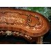 French Inlaid Marquetry Kidney Shaped Side Table