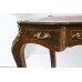 French Louis XV Style Leather Topped Bureau Plat