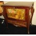 French Kingwood Cocktail Cabinet with Painted Scene