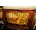 French Kingwood Cocktail Cabinet with Painted Scene
