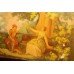 French Kingwood Cocktail Cabinet with Painted Scene