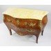 French Bombé Marble Topped Kingwood Commode c.1910