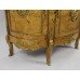 French Marble Topped Maple Side Cabinet