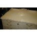 French Antique Cream Painted Lowboy Chest of Drawers
