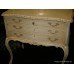 French Antique Cream Painted Lowboy Chest of Drawers
