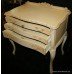 French Antique Cream Painted Lowboy Chest of Drawers