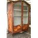 French Rosewood & Walnut Glazed Display Cabinet c.1900