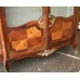 French Rosewood & Walnut Glazed Display Cabinet c.1900
