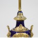 French Sevres Style Cobalt Blue Table Lamp & Shade