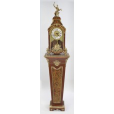 French Boulle Style Bracket Clock on Pedestal