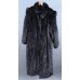 Full Length Stranded Black Mink Coat