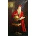 Galileo Portrait Oil on Canvas Signed 'J.M 1902'