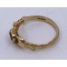 Garnet Claddagh Ring 9ct Yellow Gold