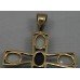 Garnet & Opal Gold Cross