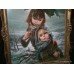 'Children in the Snow' by Armando Gentilini (Italian, 20th c.) Oil on Canvas