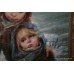 'Children in the Snow' by Armando Gentilini (Italian, 20th c.) Oil on Canvas