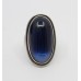 Georg Jensen Large Oval Sapphire Silver Ring