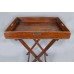 George III Mahogany Butlers Tray on Stand