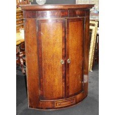 George IV Inlaid Mahogany Corner Cabinet