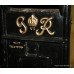 Cast Iron George VI Black & Gold Wall Post Box