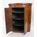 Georgian Mahogany Inlaid Hanging Corner Cabinet