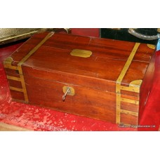 Georgian Brass Bound Mahogany Campaign Box