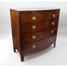 Georgian Mahogany Bow Fronted Chest of Drawers