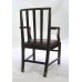 Georgian Oak Leather Seated Country Armchair