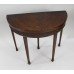 Georgian Style Solid Mahogany Demilune Side Table