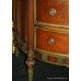Large Walnut Demilune Commode Chest of Drawers
