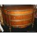 Large Walnut Demilune Commode Chest of Drawers