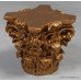 Gilt Corinthian Capital Pedestal Base