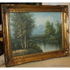 Gilt Framed 16x12" Landscape Painting