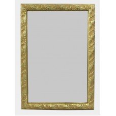 Gilt Leaf Framed Bevelled Glass Wall Mirror 52 x 75 cm