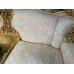 Rococo Italian Silik Carved Wood Upholstered 8 Piece Suite