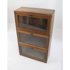 Globe Wernicke Style Small Glazed Fall Front Mahogany Bookcase