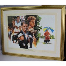 Golf Ryder Cup Victors Limited Edition Print Signed by Bernard Gallacher