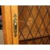 Heavy Reproduction Medium Light Wood Corner Cabinet