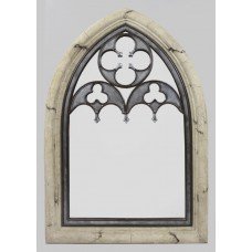 Very Heavy Gothic Arched Stone Style Mirror