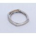 Half Hoop Diamond 14ct White Gold Ring